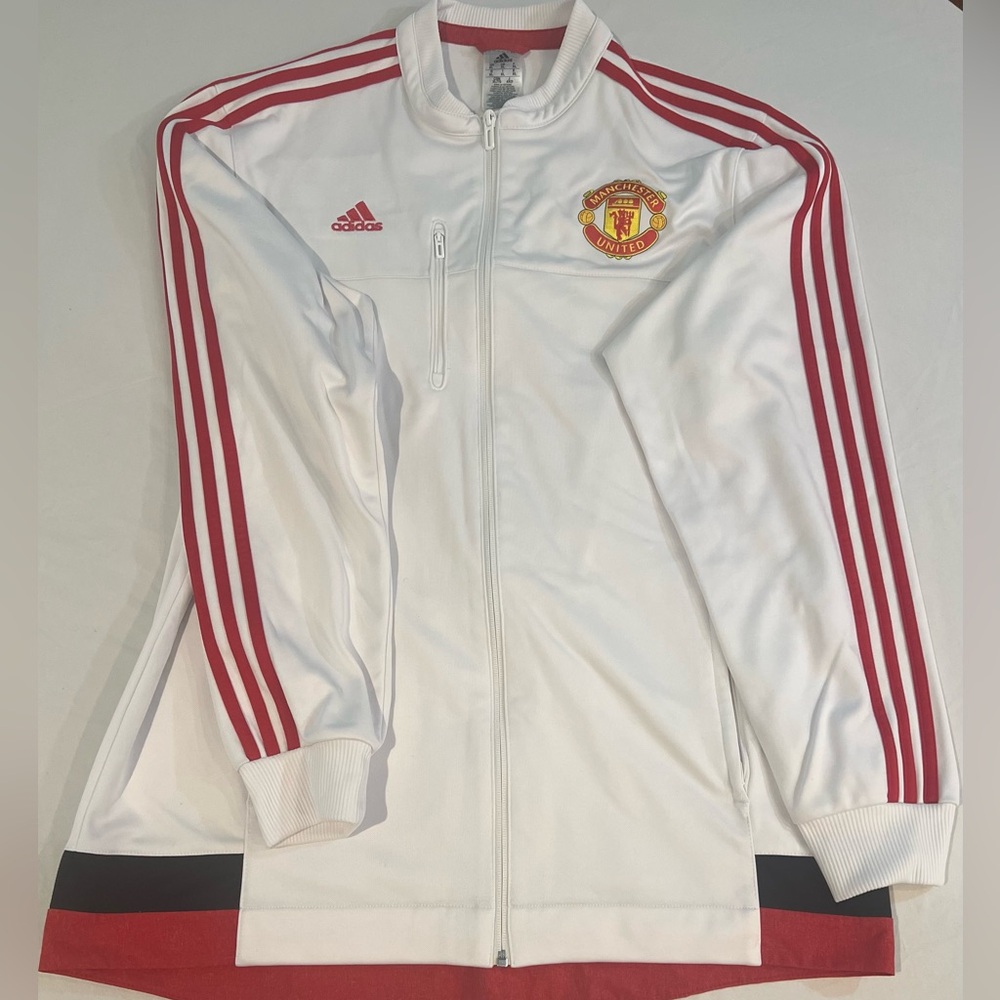 2015/16 Men’s Manchester United Adidas Anthem Jacket White XL